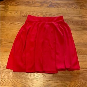 Red skirt